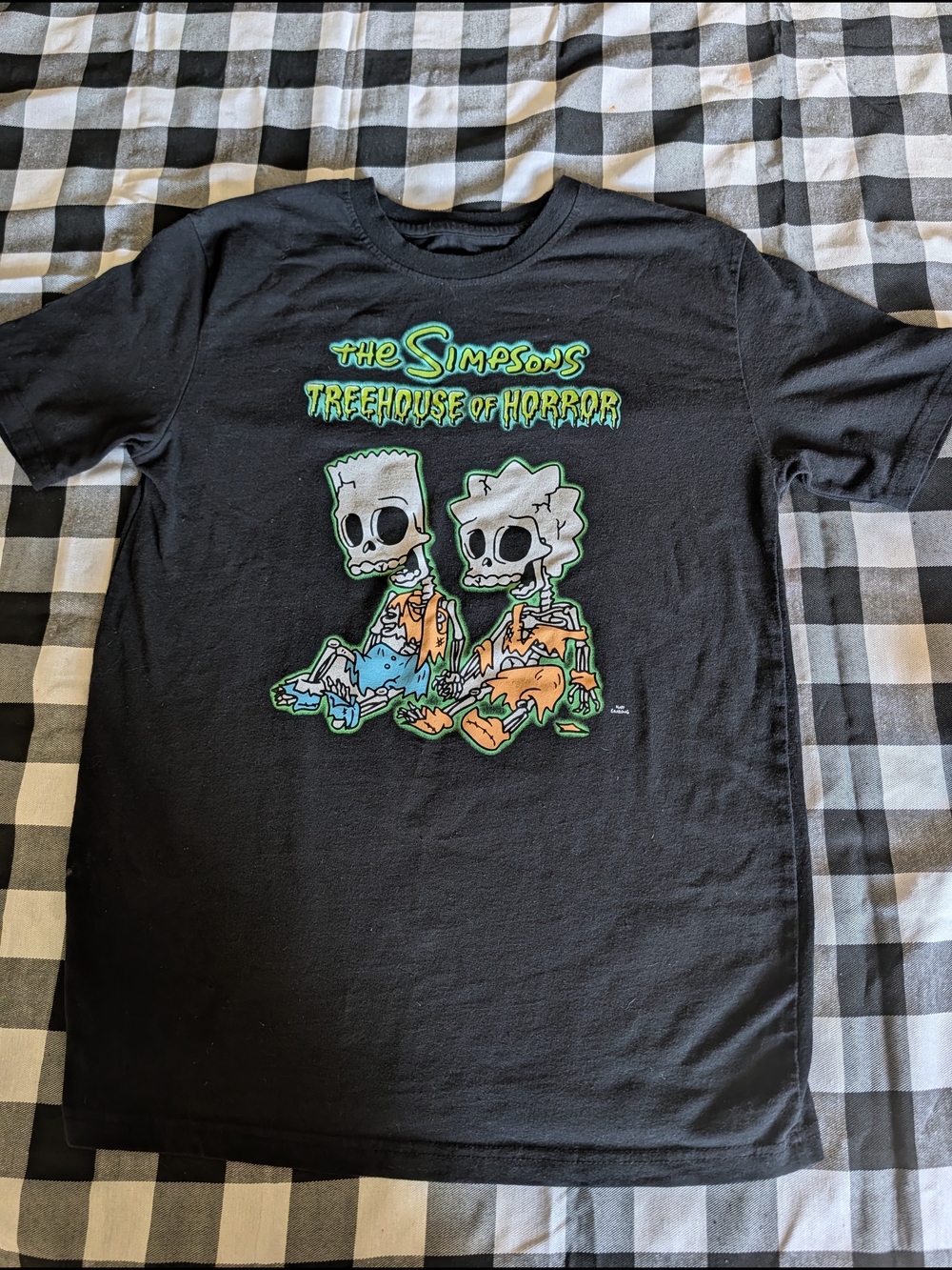 The Simpsons Treehouse of Horror Black Graphic Tee
